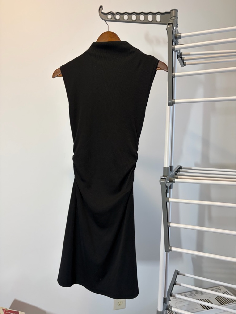 Sleeveless Black Midi Dress - Classic Women's Dress